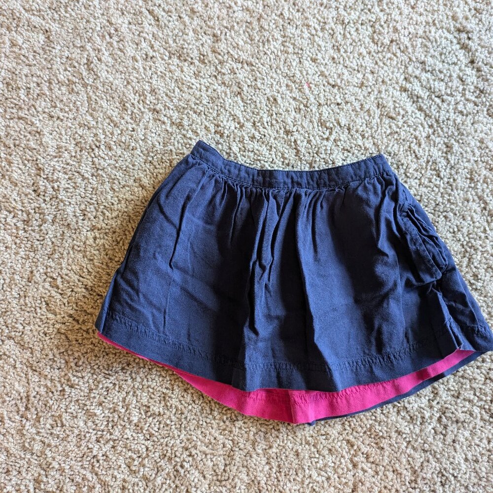 Primary Kids Reversible Twirly Skirt, Size 2